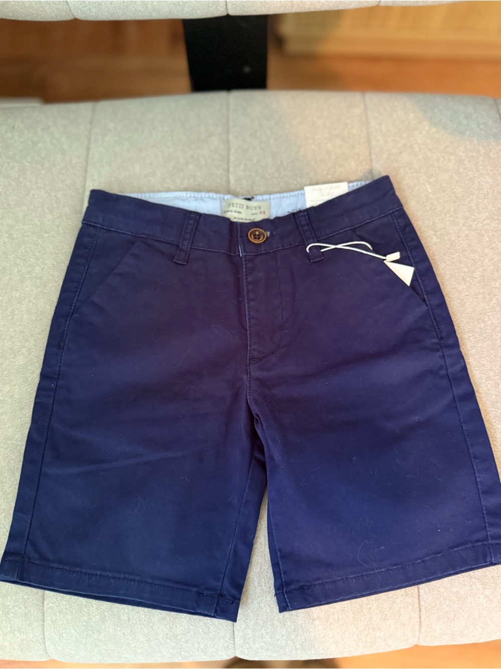 Petit Bateau Navy Boys Chino Shorts